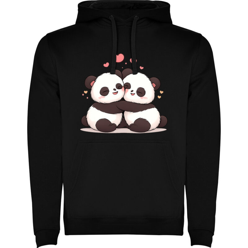 Hanorac Love (Panda), Negru
