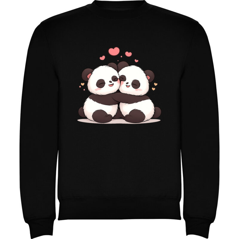 Pulover Love (Panda), Negru
