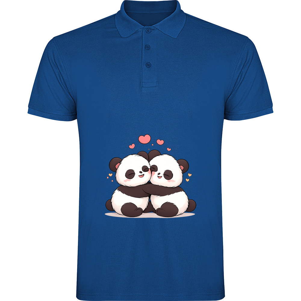 LOVEPANDA.TP_.BLU_.jpg Tricou polo Love (Panda), Albastru - imagine 1