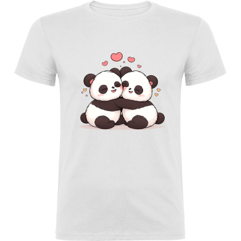 Tricou Love (Panda), Alb