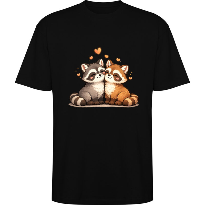 Tricou oversize Love (Ratoni), Negru