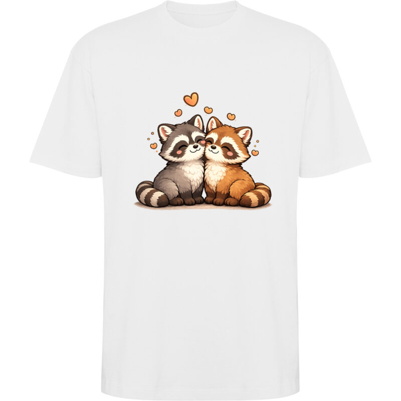 Tricou oversize Love (Ratoni), Alb