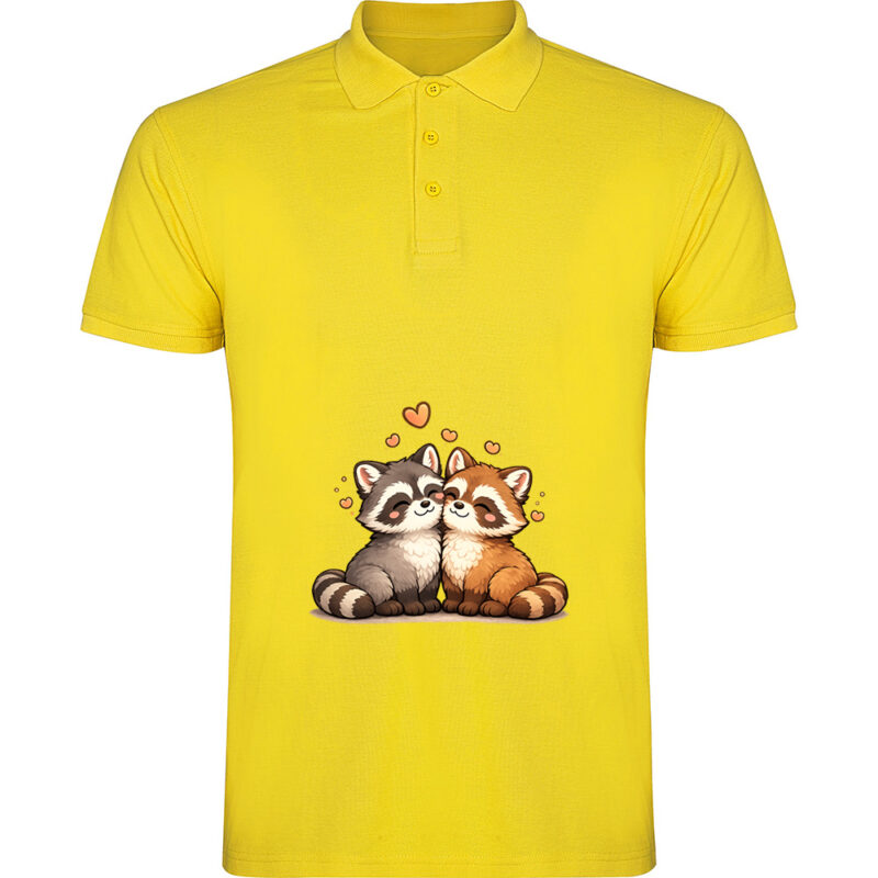 Tricou polo Love (Ratoni), Galben