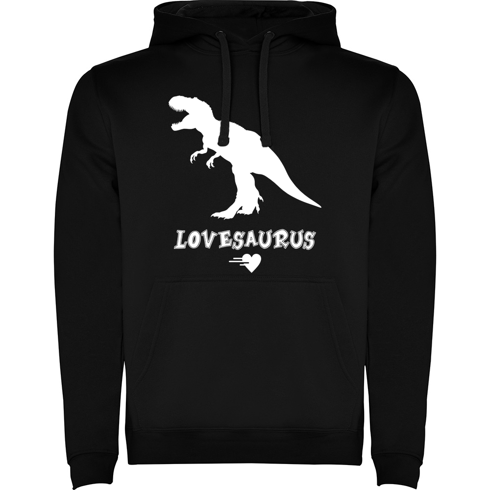 LOVESAURUS.HAN_.BLK_.jpg Hanorac Lovesaurus, Negru - imagine 1