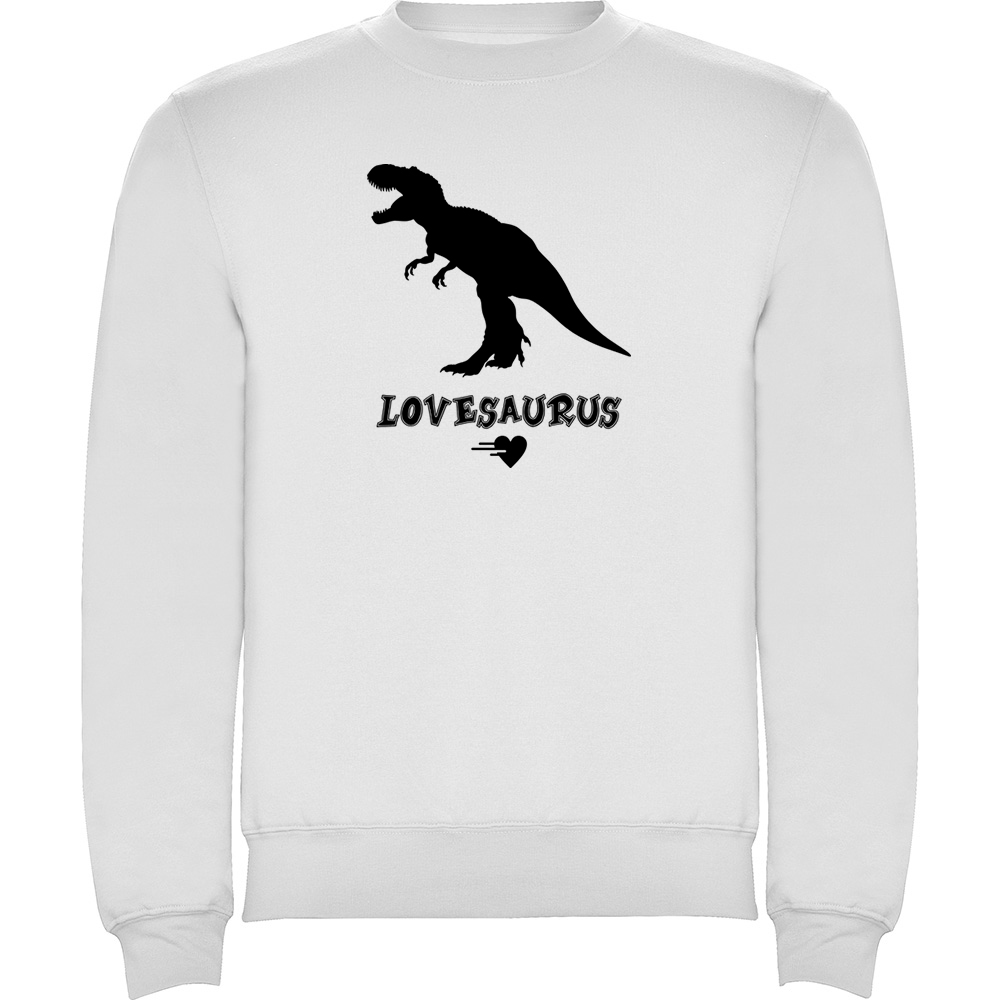 LOVESAURUS.PLV_.WHT_.jpg Pulover Lovesaurus, Alb - imagine 1