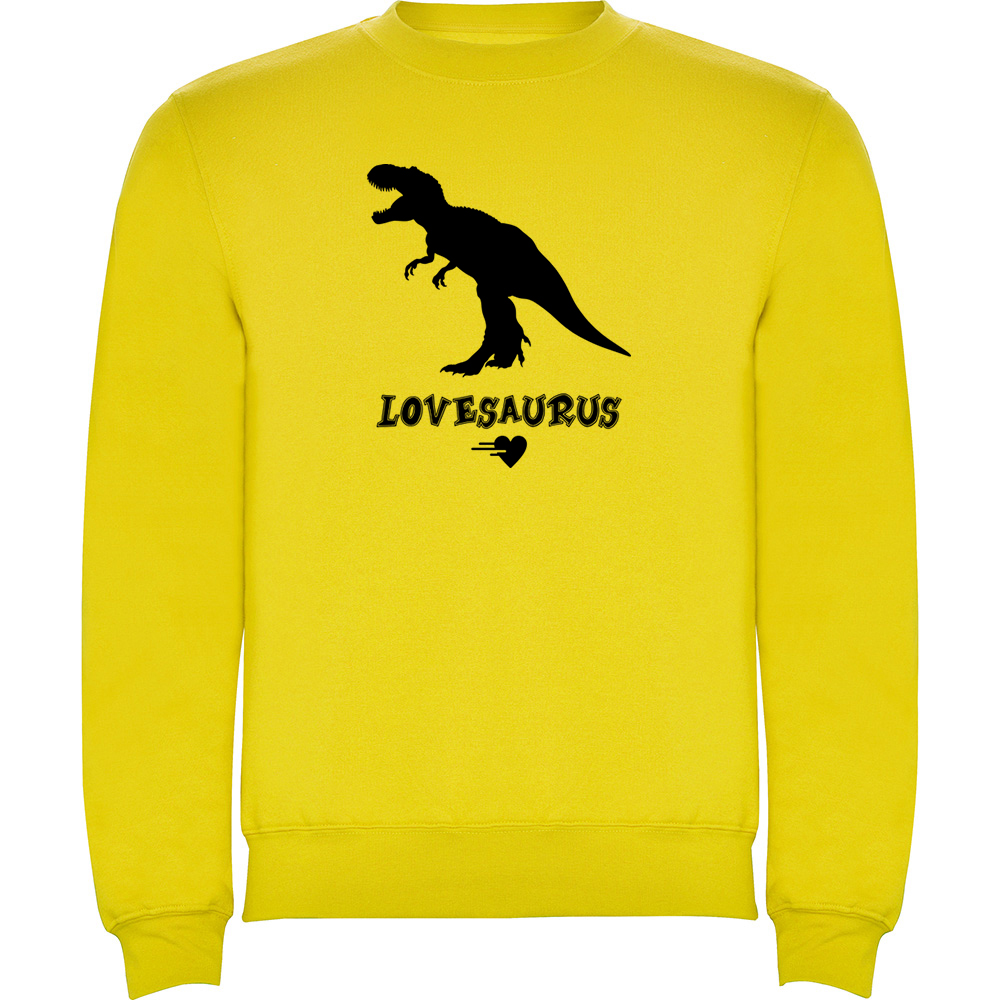 LOVESAURUS.PLV_.YEL_.jpg Pulover Lovesaurus, Galben - imagine 1