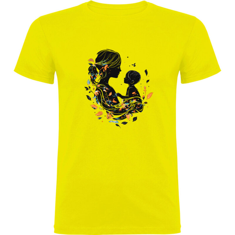 Tricou Mama cu Baiat, Galben
