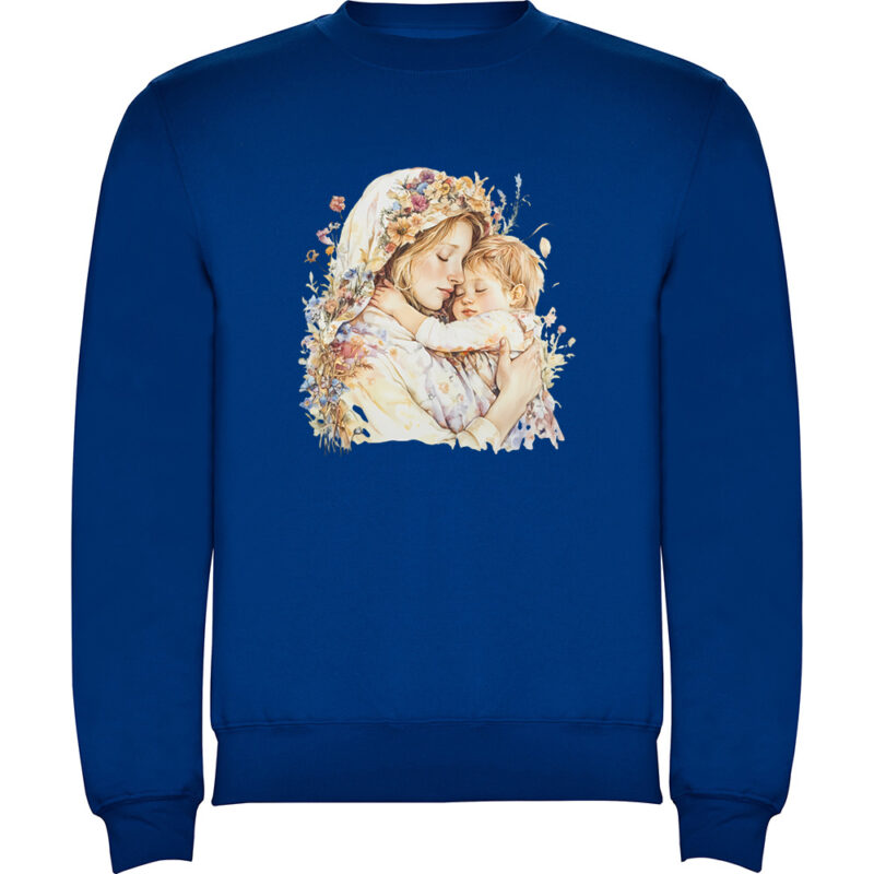 Pulover copii Mama cu Baiat (model 2), Albastru