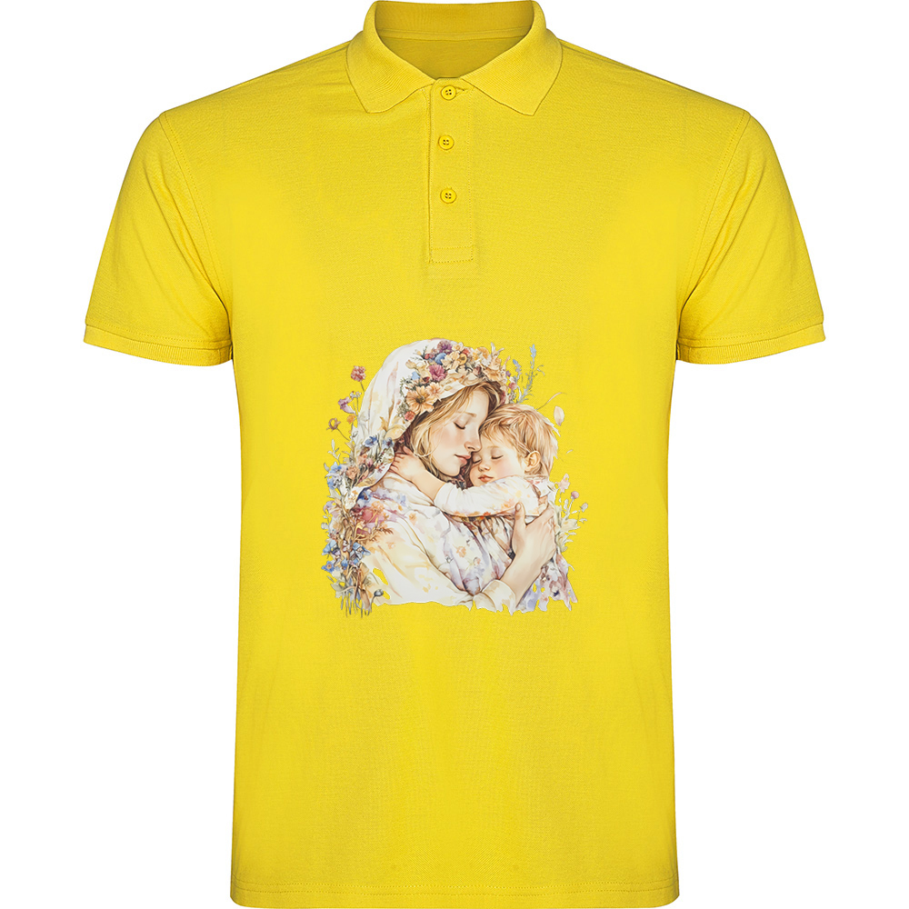 MAMACUBAIATMODEL2.TP_.YEL_.jpg Tricou polo Mama cu Baiat (model 2), Galben - imagine 1
