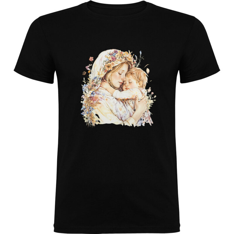 Tricou Mama cu Baiat (model 2), Negru
