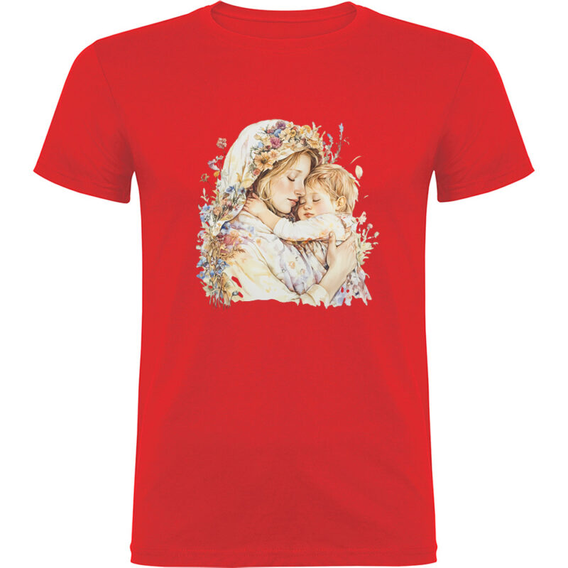 Tricou Mama cu Baiat (model 2), Roșu
