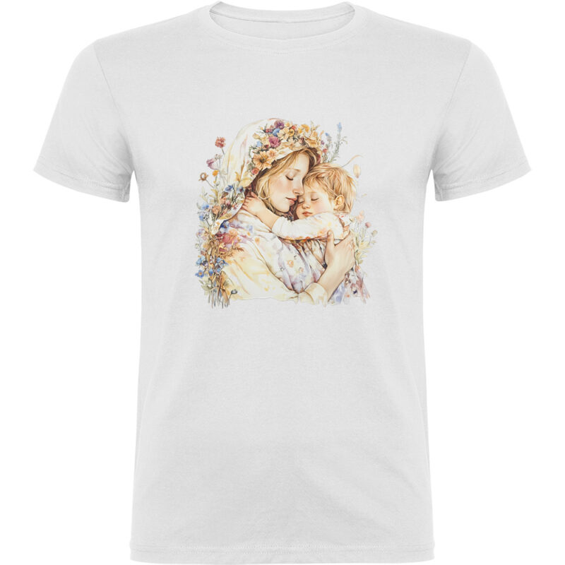 Tricou Mama cu Baiat (model 2), Alb
