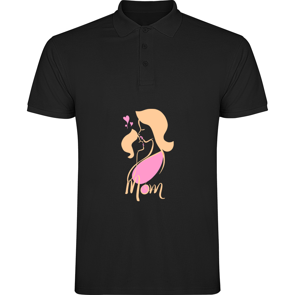 MAMACUFATA.TP_.BLK_.jpg Tricou polo Mama cu Fata, Negru - imagine 1