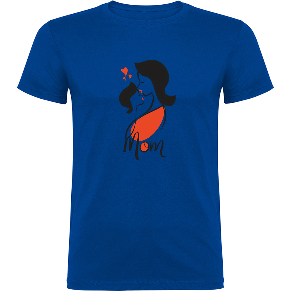 MAMACUFATA.TR_.BLU_.jpg Tricou Mama cu Fata, Albastru - imagine 1