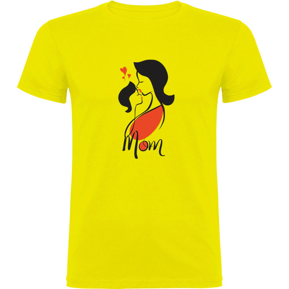 MAMACUFATA.TR_.YEL_.jpg Tricou Mama cu Fata, Galben - imagine 1