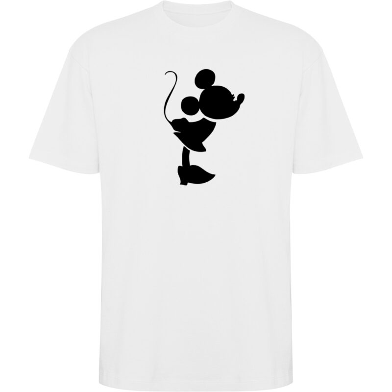 Tricou oversize Mickey and Minnie Love - Ea, Alb