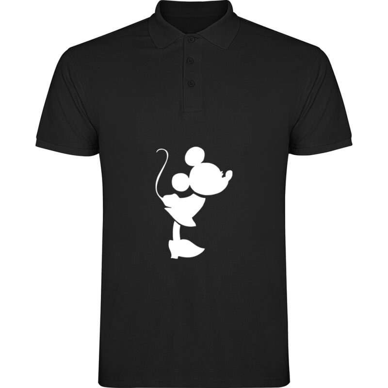 Tricou polo Mickey and Minnie Love - Ea, Negru