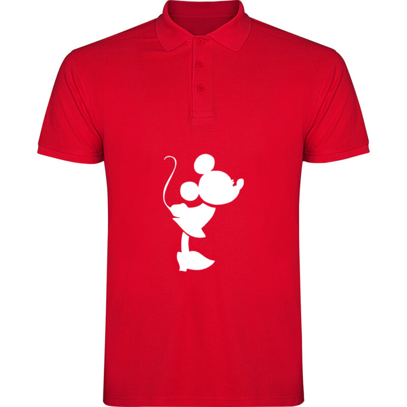 Tricou polo Mickey and Minnie Love - Ea, Roșu