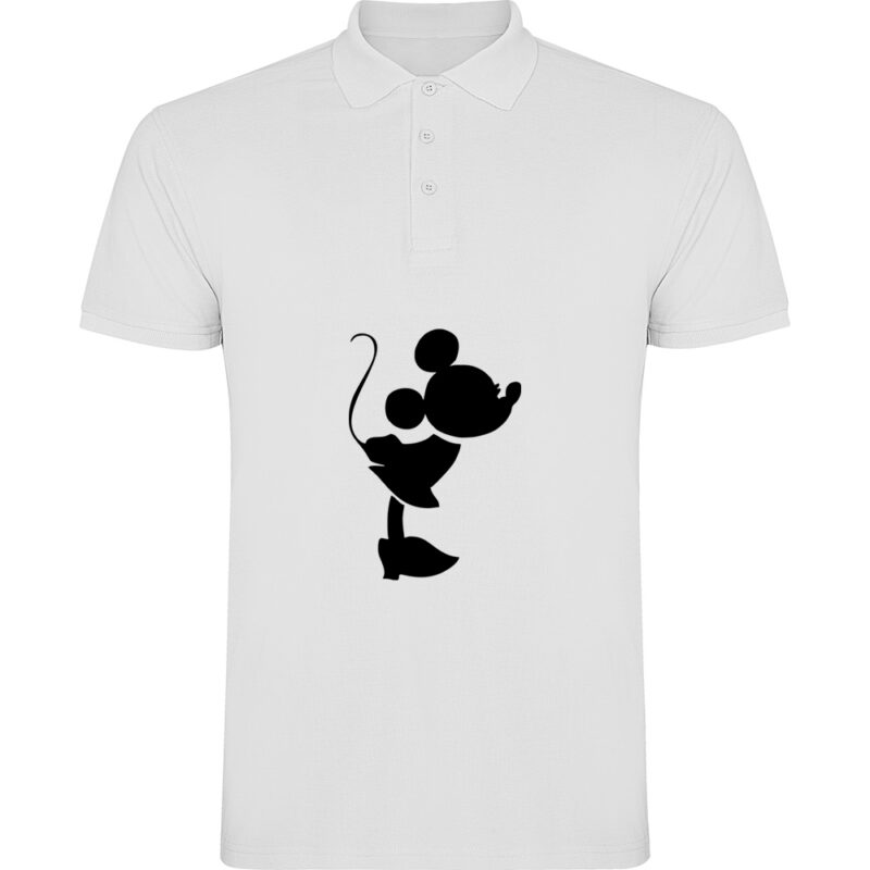 Tricou polo Mickey and Minnie Love - Ea, Alb