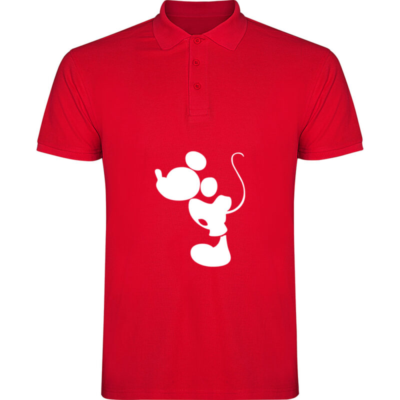 Tricou polo Mickey and Minnie Love - El, Roșu
