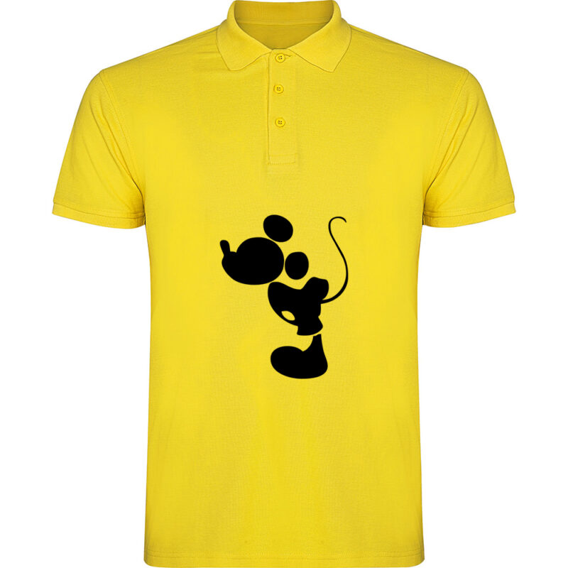 Tricou polo Mickey and Minnie Love - El, Galben