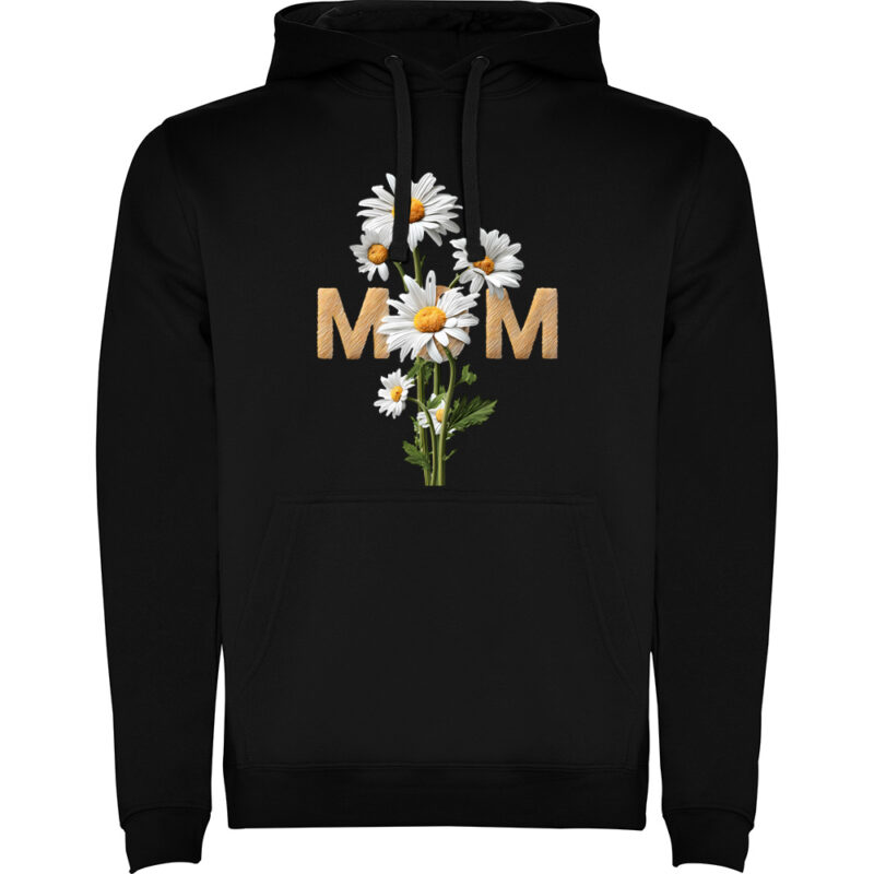 Hanorac Mom (Flori), Negru