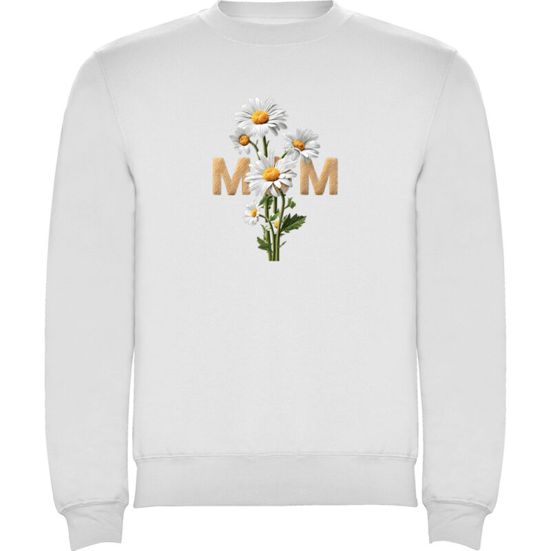 Pulover Mom (Flori), Alb