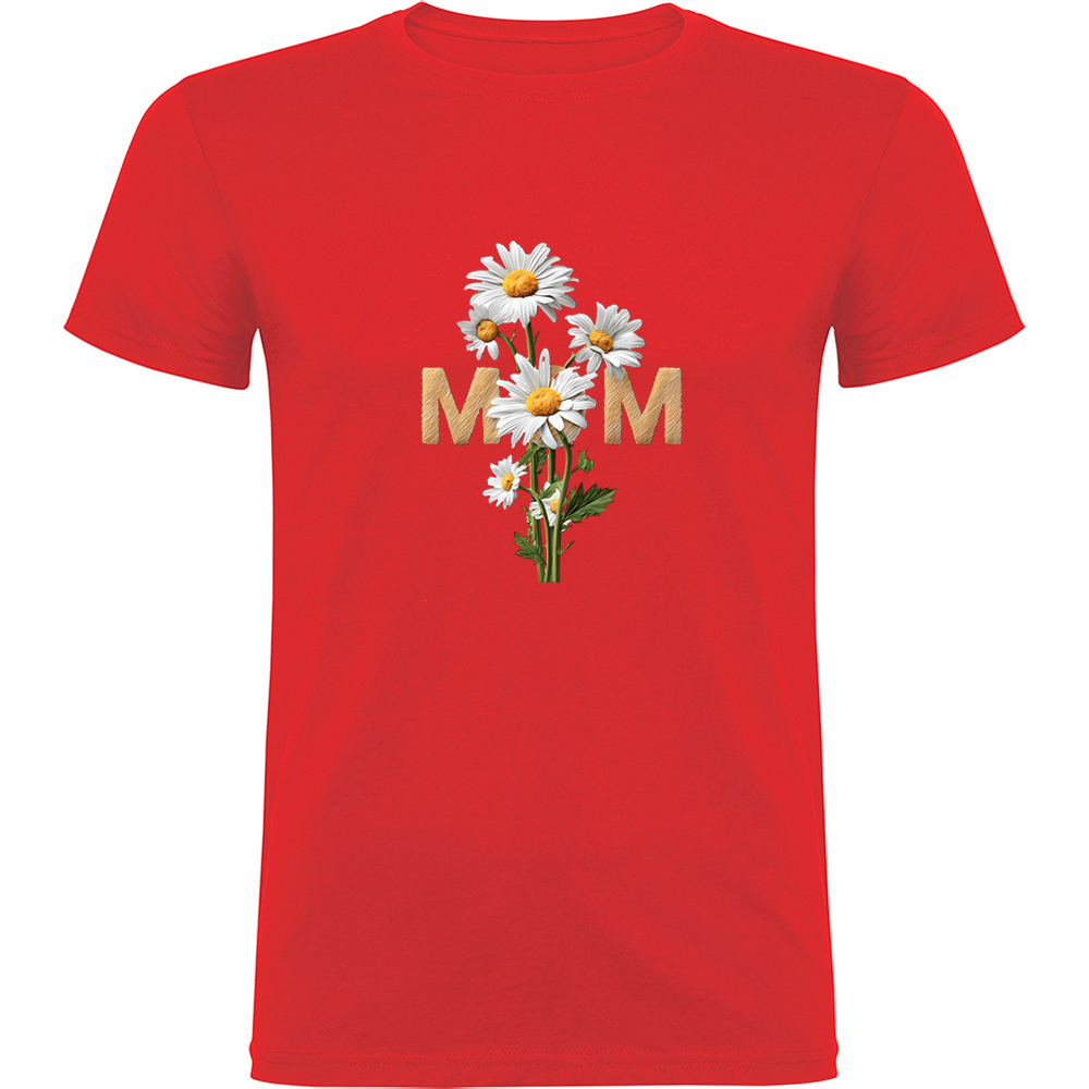 MOMFLORI.TR_.RED_.jpg Tricou Mom (Flori), Roșu - imagine 1