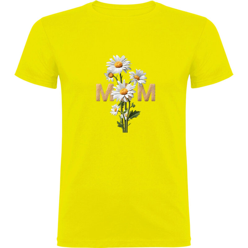 Tricou Mom (Flori), Galben