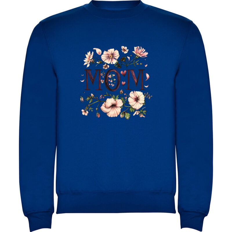 Pulover copii Mom (Flori 2), Albastru
