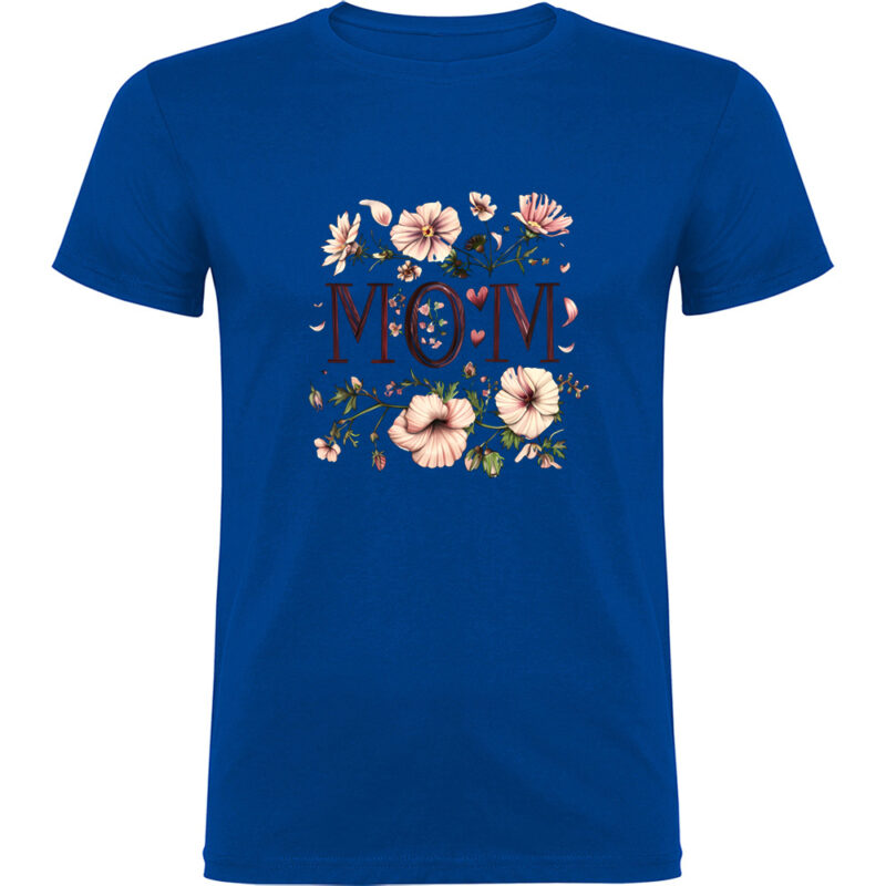 Tricou Mom (Flori 2), Albastru