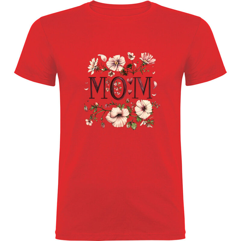 Tricou Mom (Flori 2), Roșu