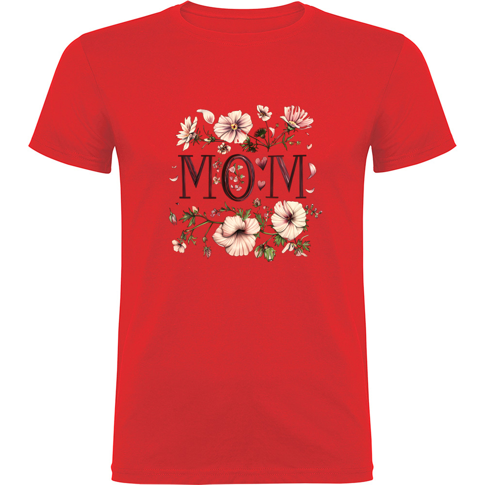 MOMFLORI2.TR_.RED_.jpg Tricou Mom (Flori 2), Roșu - imagine 1