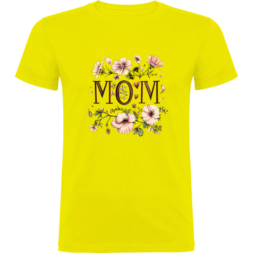 MOMFLORI2.TR_.YEL_.jpg Tricou Mom (Flori 2), Galben - imagine 1