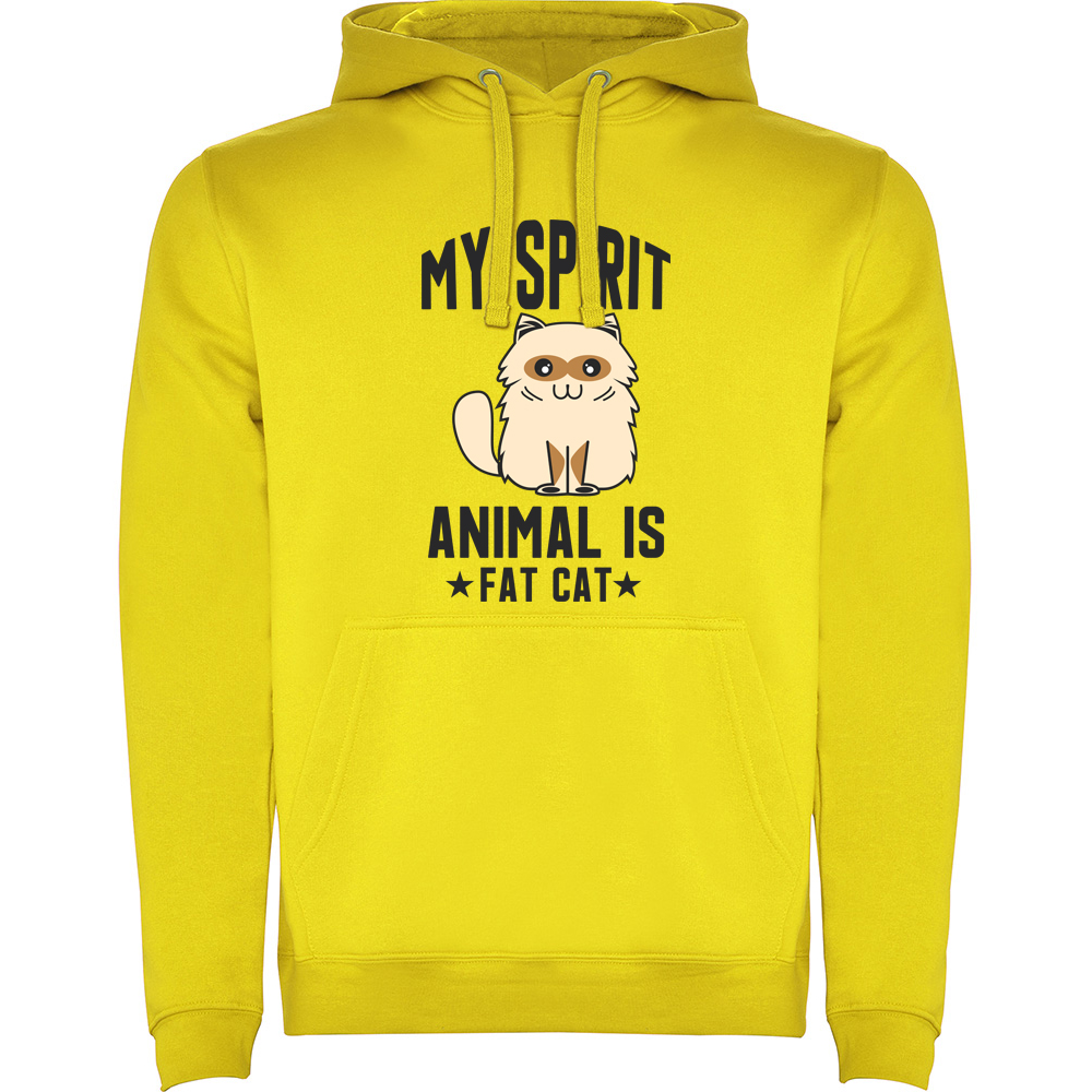 MYSPIRITANIMALISFATCAT.HAN_.YEL_.jpg Hanorac My spirit animal is fat cat, Galben - imagine 1