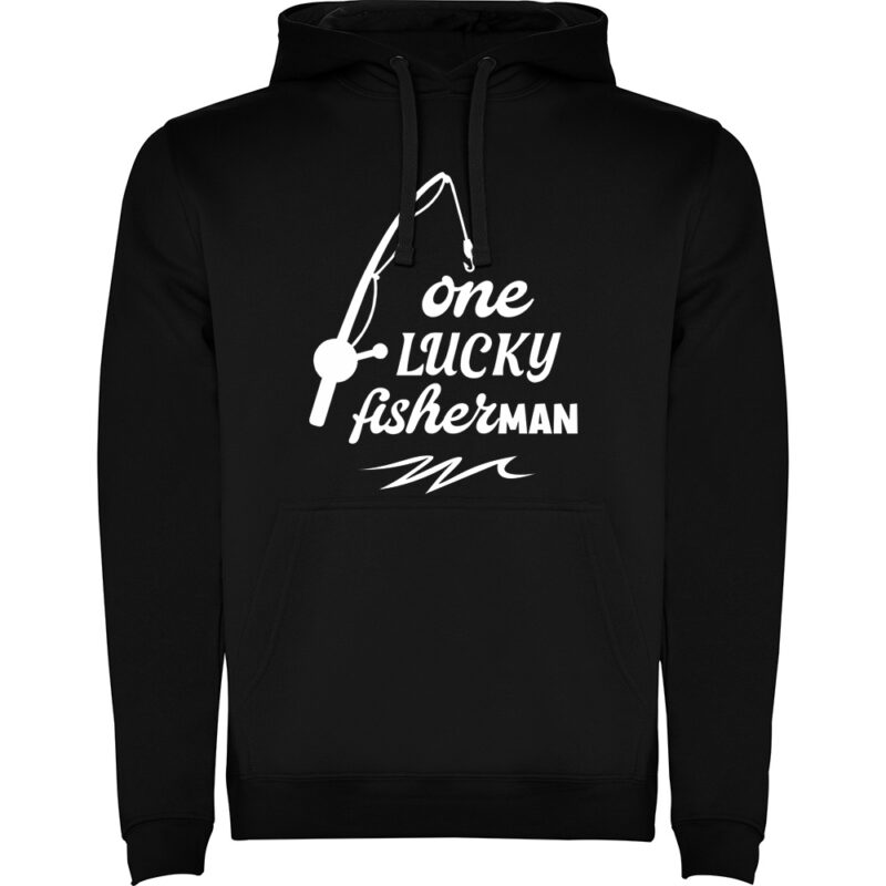 Hanorac One lucky fisherman, Negru