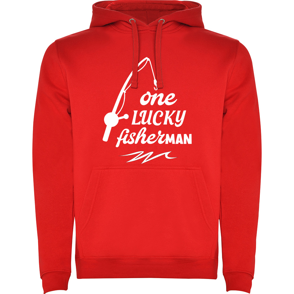 ONELUCKYFISHERMAN.HAN_.RED_.jpg Hanorac One lucky fisherman, Roșu - imagine 1