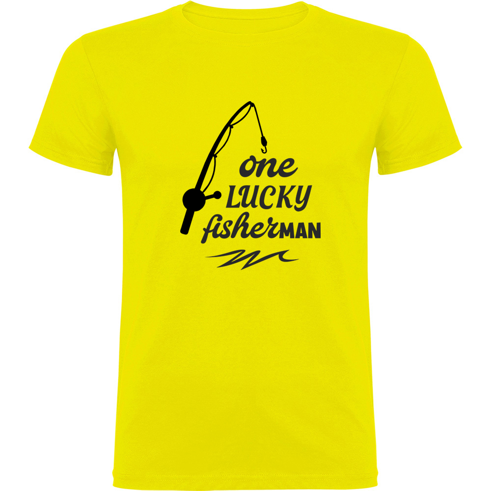 ONELUCKYFISHERMAN.TR_.YEL_.jpg Tricou One lucky fisherman, Galben - imagine 1