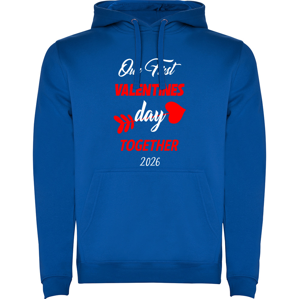 OURFIRSTVALENTINESDAY.HAN_.BLU_.jpg Hanorac Our first Valentines Day, Albastru - imagine 1