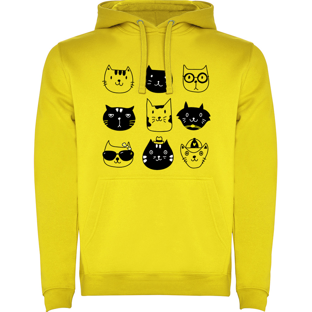 PISICI.HAN_.YEL_.jpg Hanorac Pisici, Galben - imagine 1