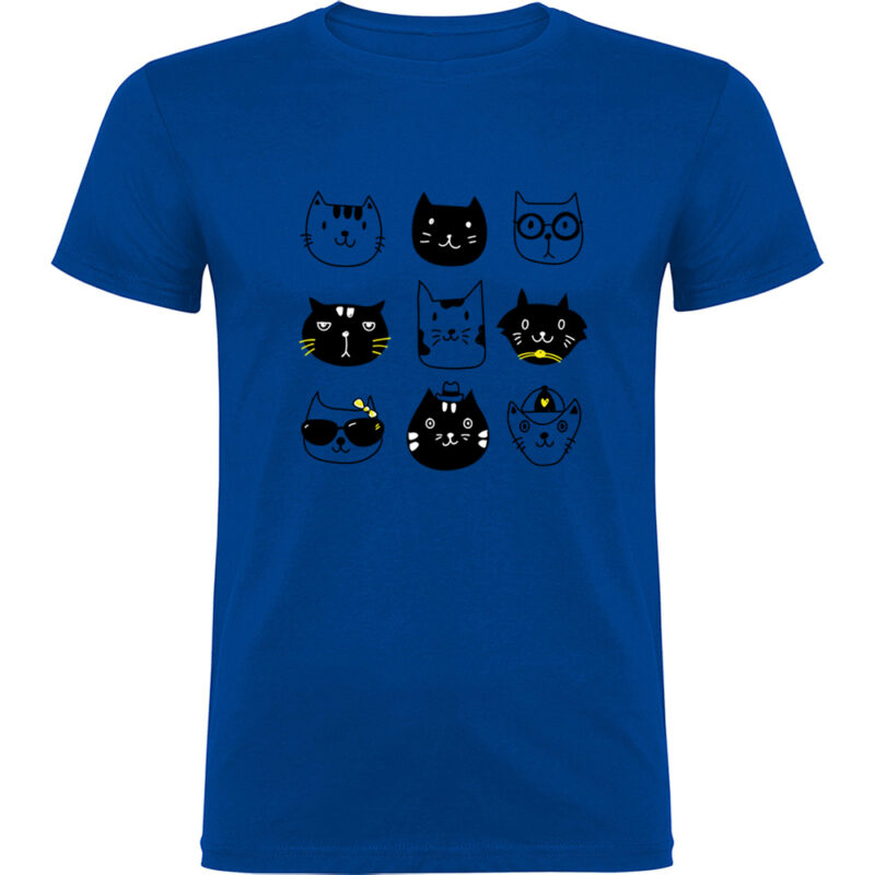 Tricou Pisici, Albastru