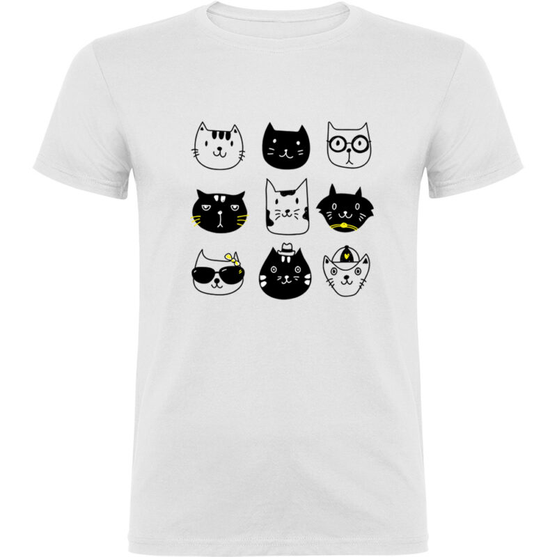 Tricou Pisici, Alb