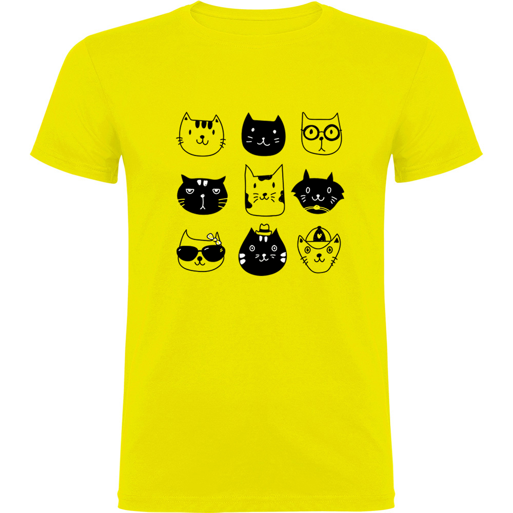 PISICI.TR_.YEL_.jpg Tricou Pisici, Galben - imagine 1