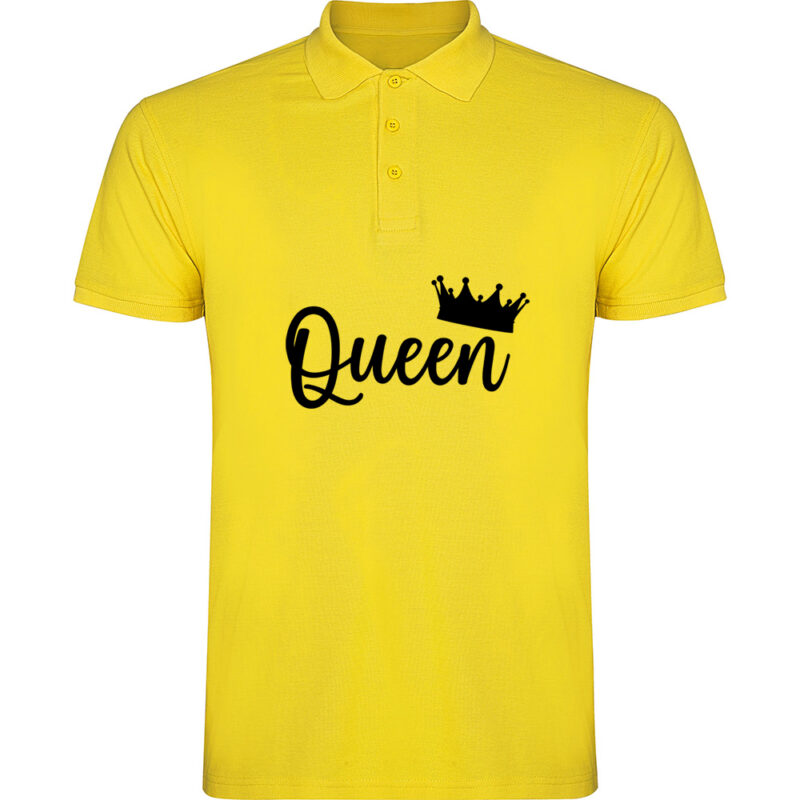 Tricou polo Queen, Galben