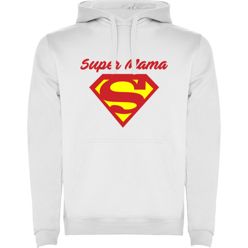 Hanorac Super Mama, Alb