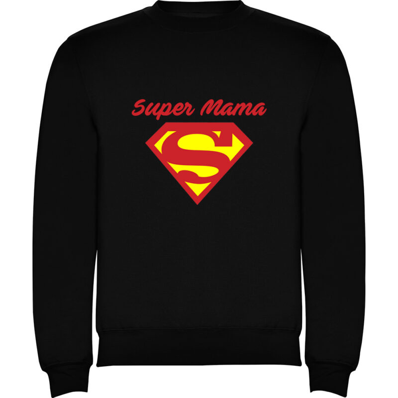 Pulover Super Mama, Negru