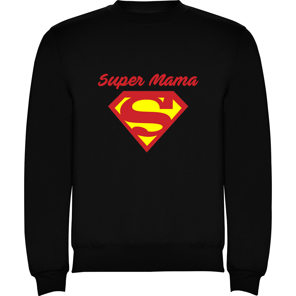 SUPERMAMA.PLV_.BLK_.jpg Pulover Super Mama, Negru - imagine 1