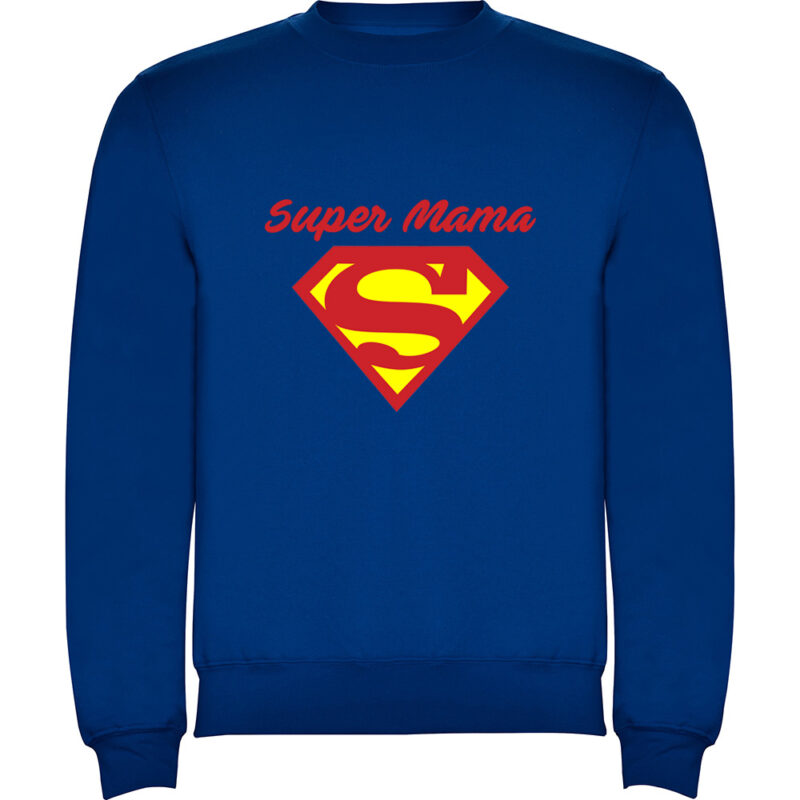 Pulover Super Mama, Albastru