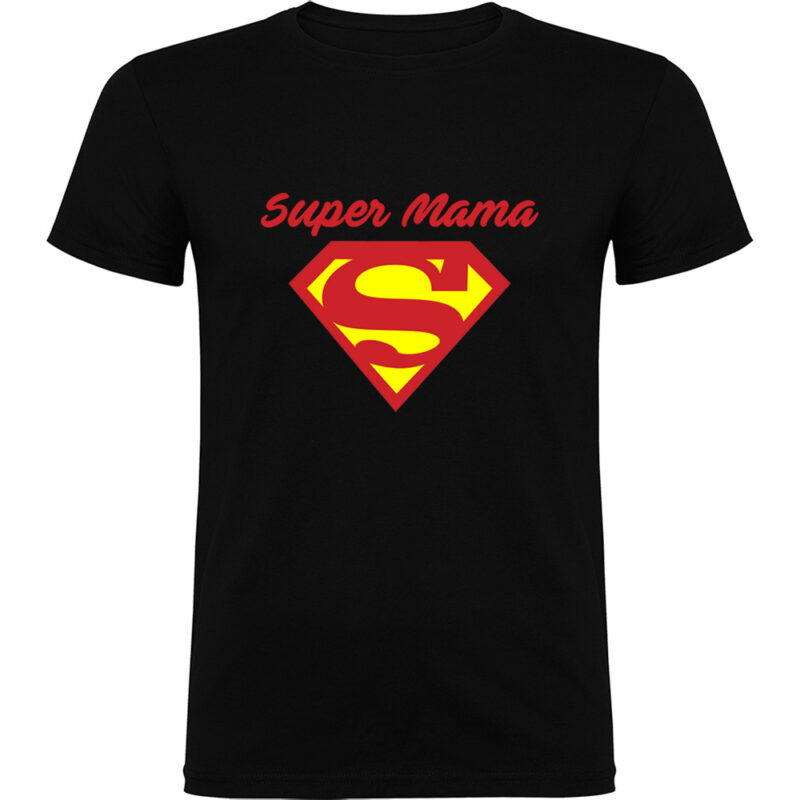 Tricou Super Mama, Negru