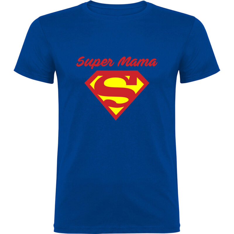 Tricou Super Mama, Albastru